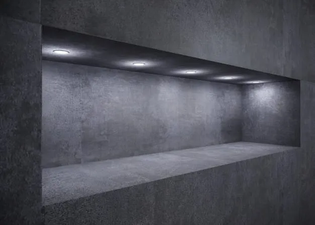 LED spotlights ugrađeni u zid