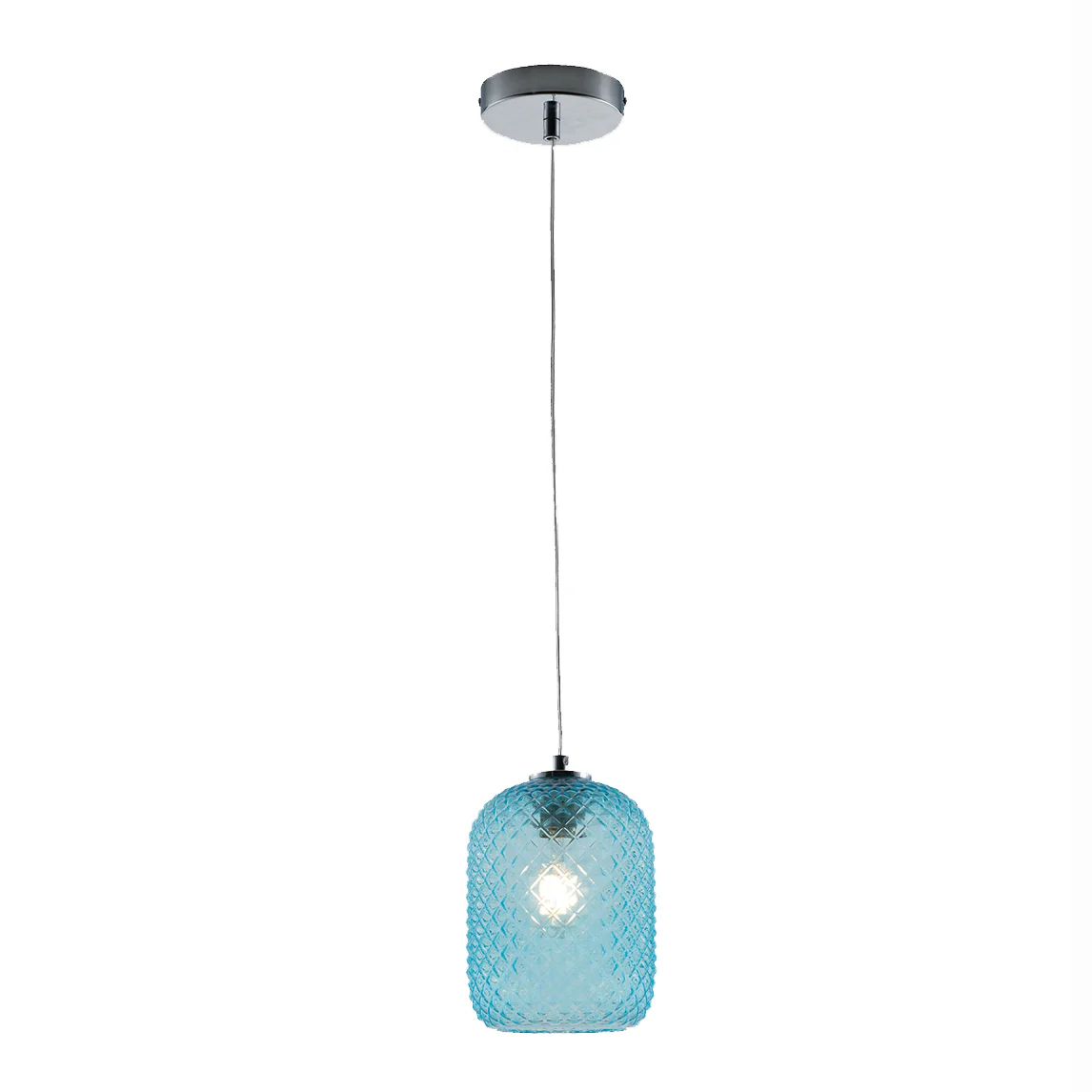 Luce Design Viseća lampa ASHFORD 1xE27 Ø15 Staklo/Metal Plava