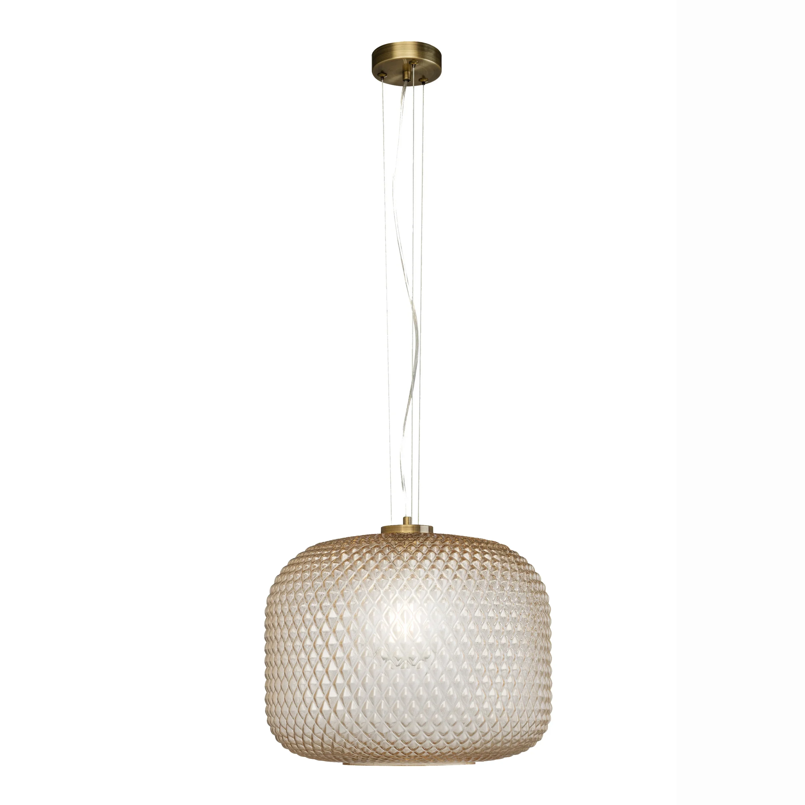 Luce Design Viseća lampa ASHFORD 1xE27 Ø40 Staklo/Metal Jantar