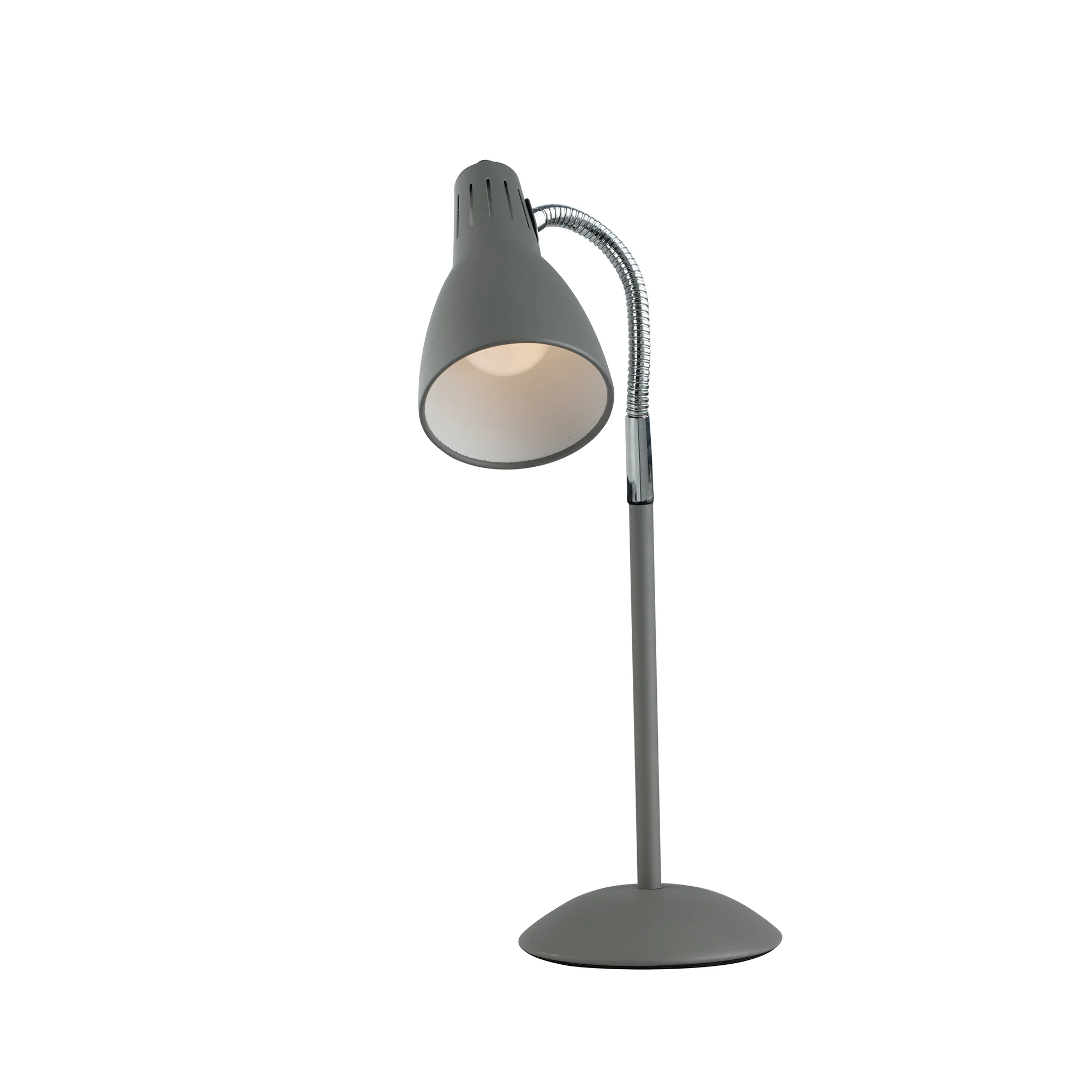Luce Design Stolna lampa LOGIKO 1XE14 Metal Siva