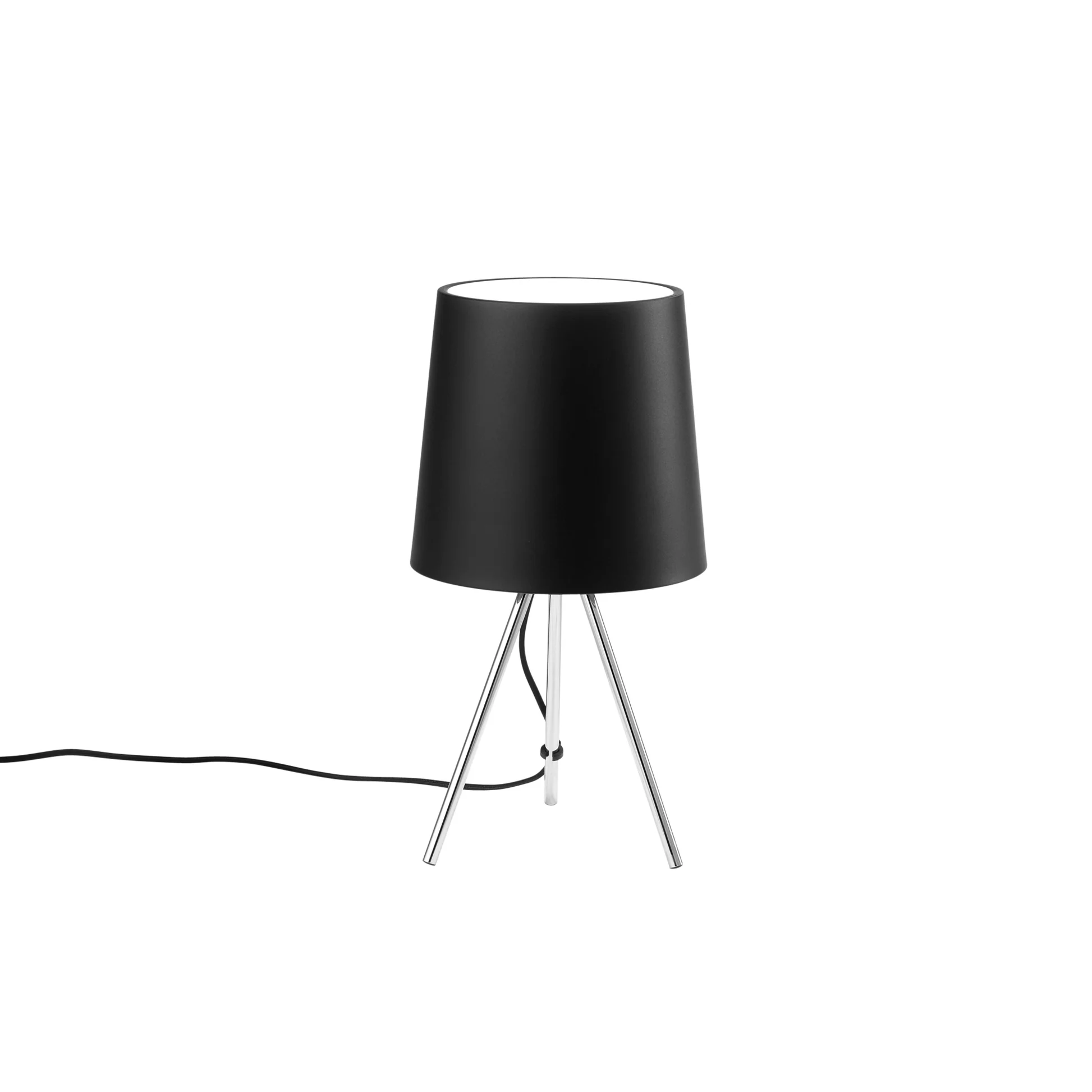 Luce Design Stolna lampa MARLEY 1xE14 Aluminij/Akril Crna