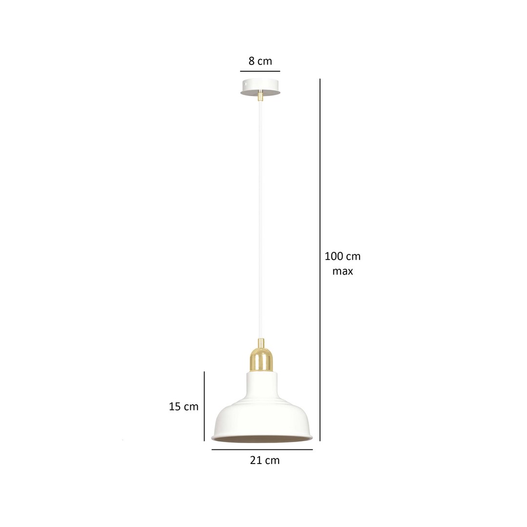 Emibig Visilica IBOR 230V 15W MAX LED E27 Čelik Bijela