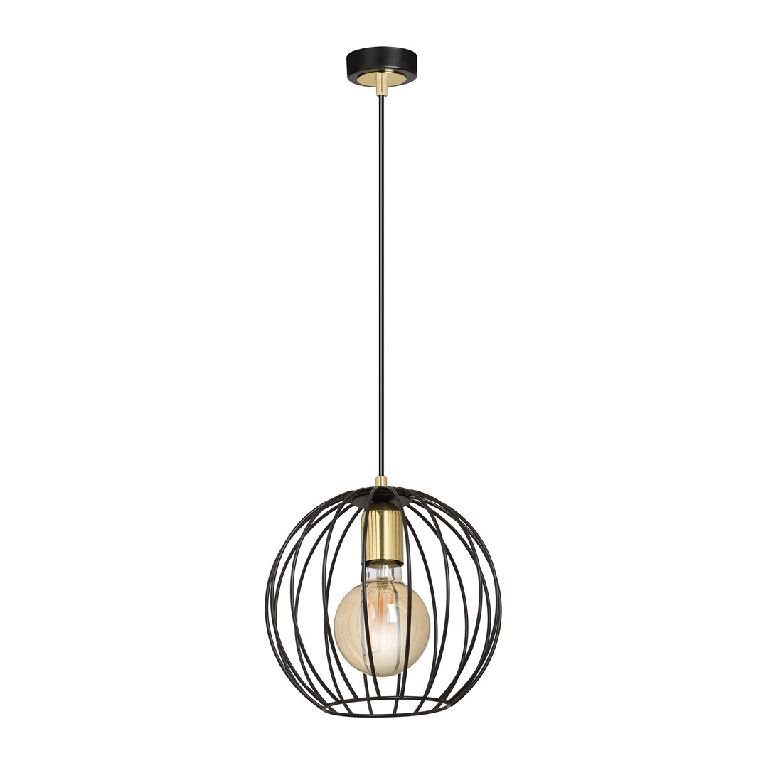 Emibig Visilica ALBIO 230V 15W MAX LED E27 Čelik Crna