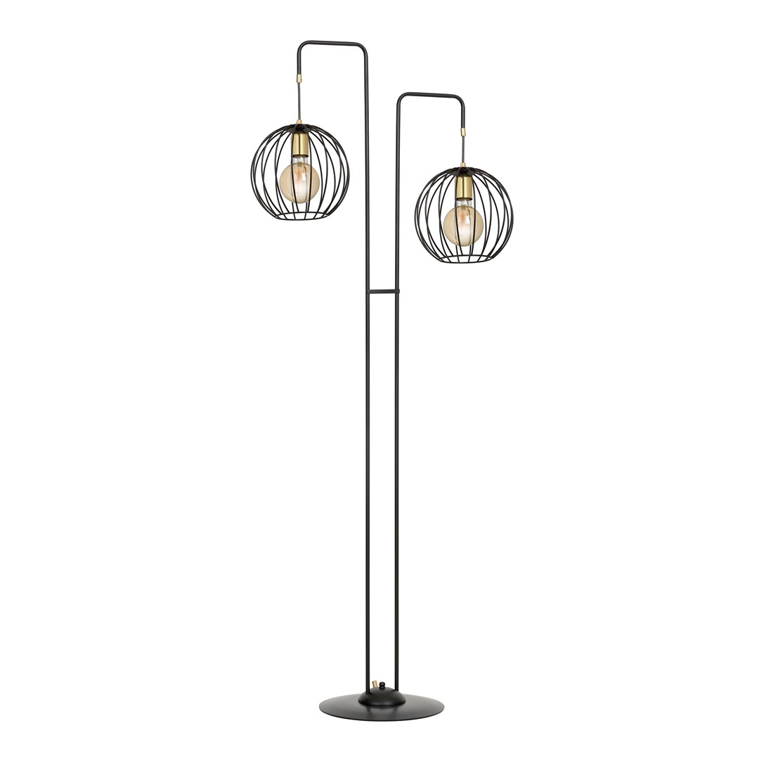 Emibig Podna lampa ALBIO 230V 15W MAX LED E27 Čelik Crna