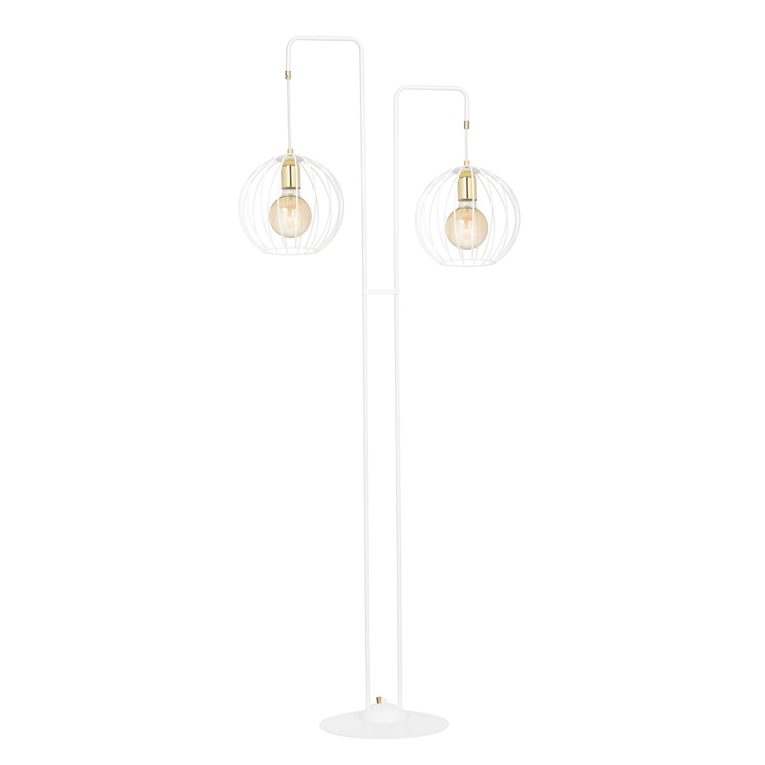 Emibig Podna lampa ALBIO 230V 15W MAX LED E27 Čelik Bijela