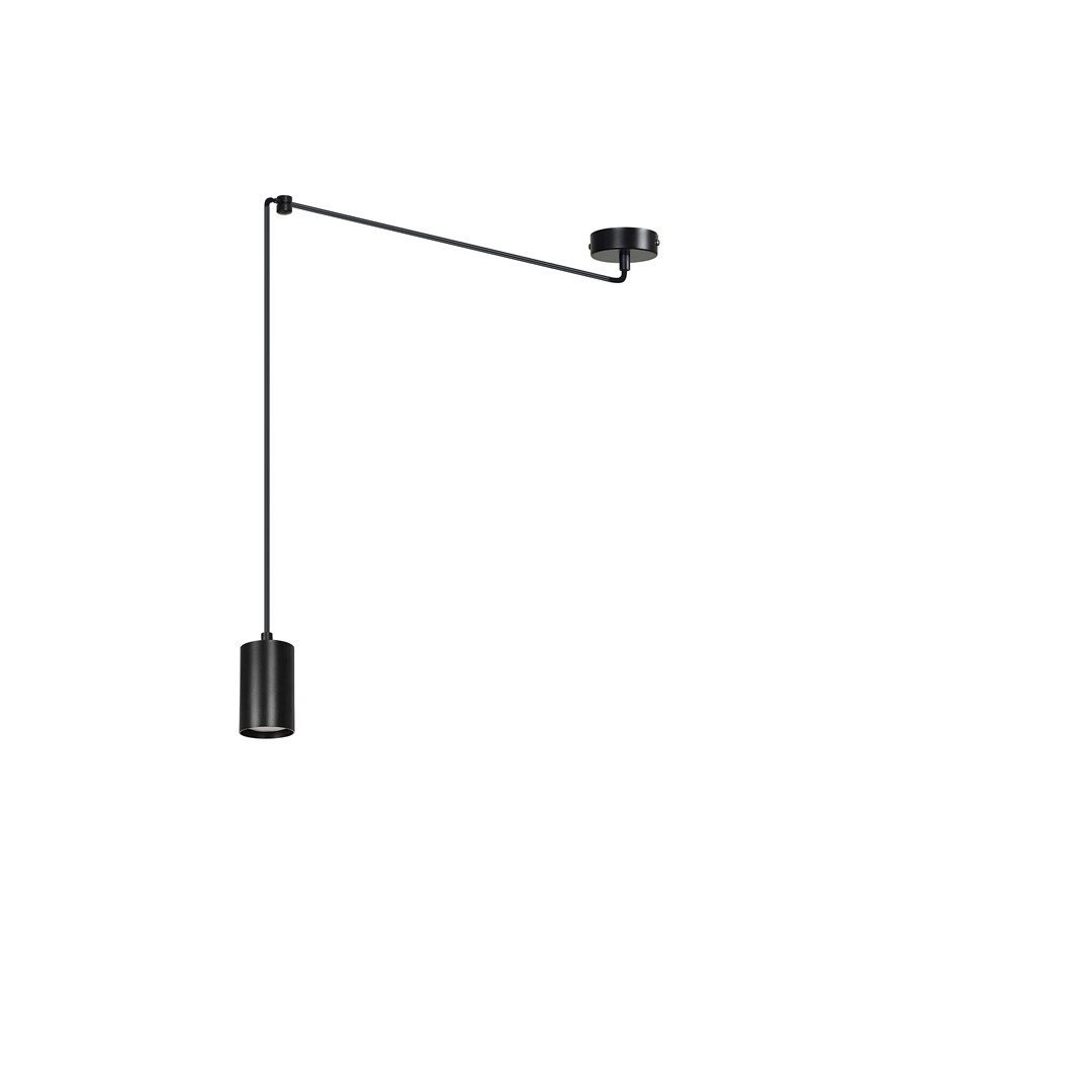 Emibig Visilica TRAKER 230V 10W MAX LED GU10 Čelik Crna