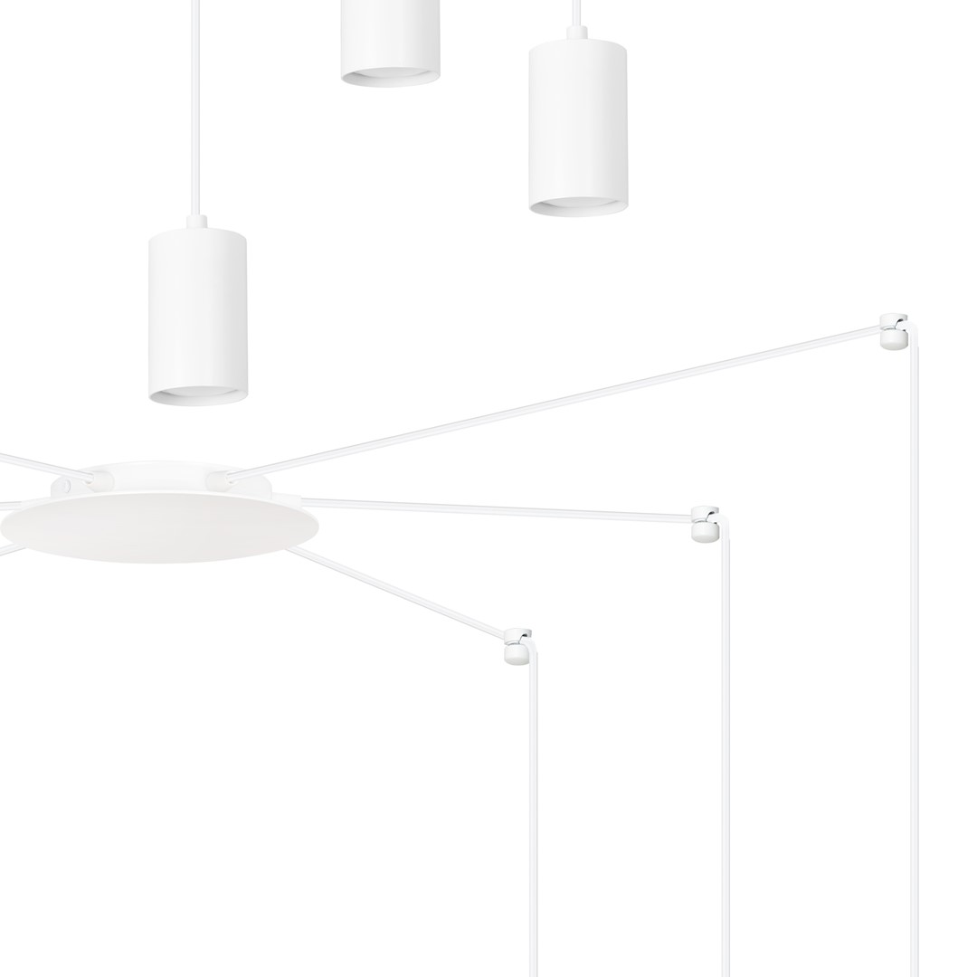 Emibig Visilica TRAKER 230V 10W MAX LED GU10 Čelik Bijela