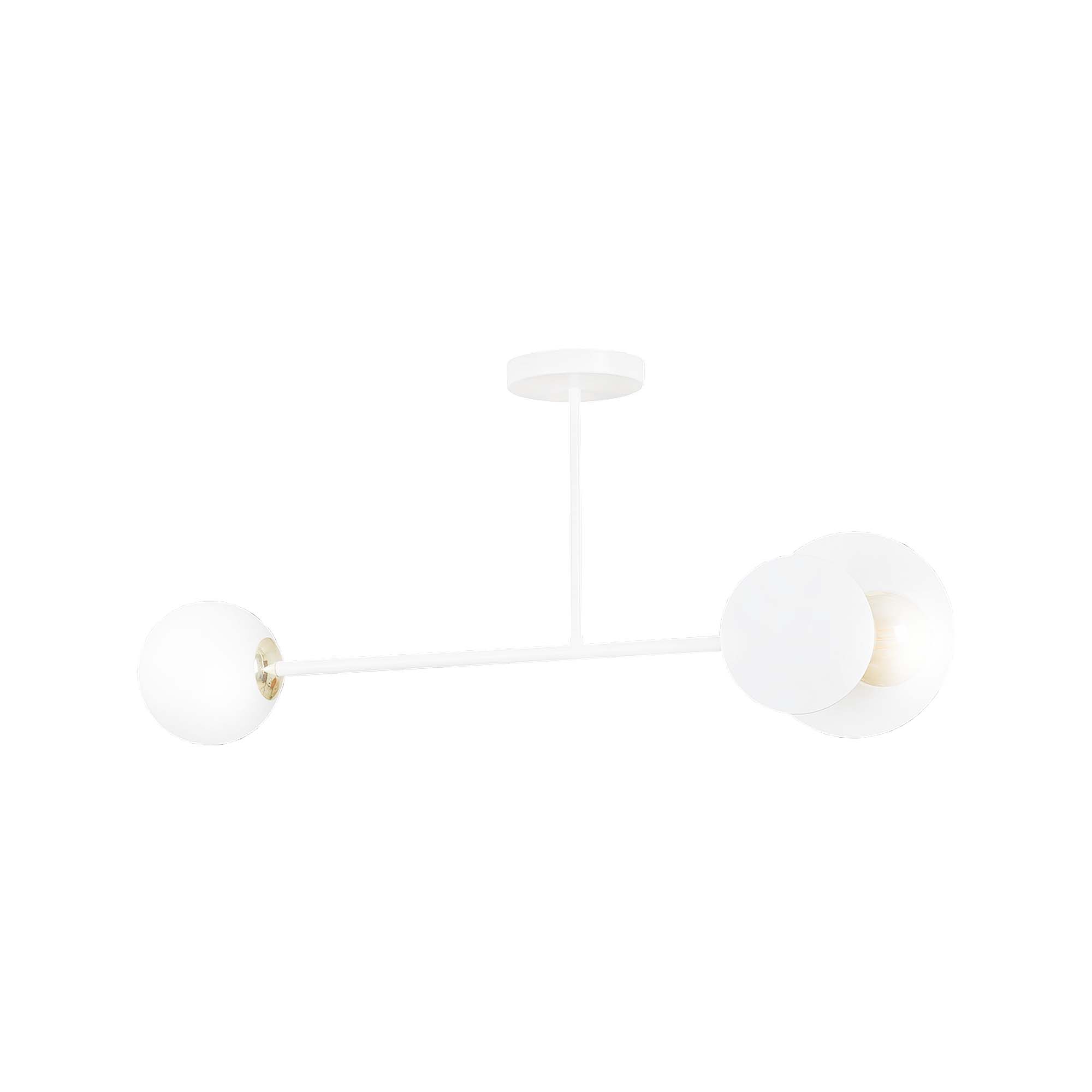 Emibig Stropna svjetiljka MINERVA 230V 15W MAX LED E27 Čelik/ Staklo Bijela