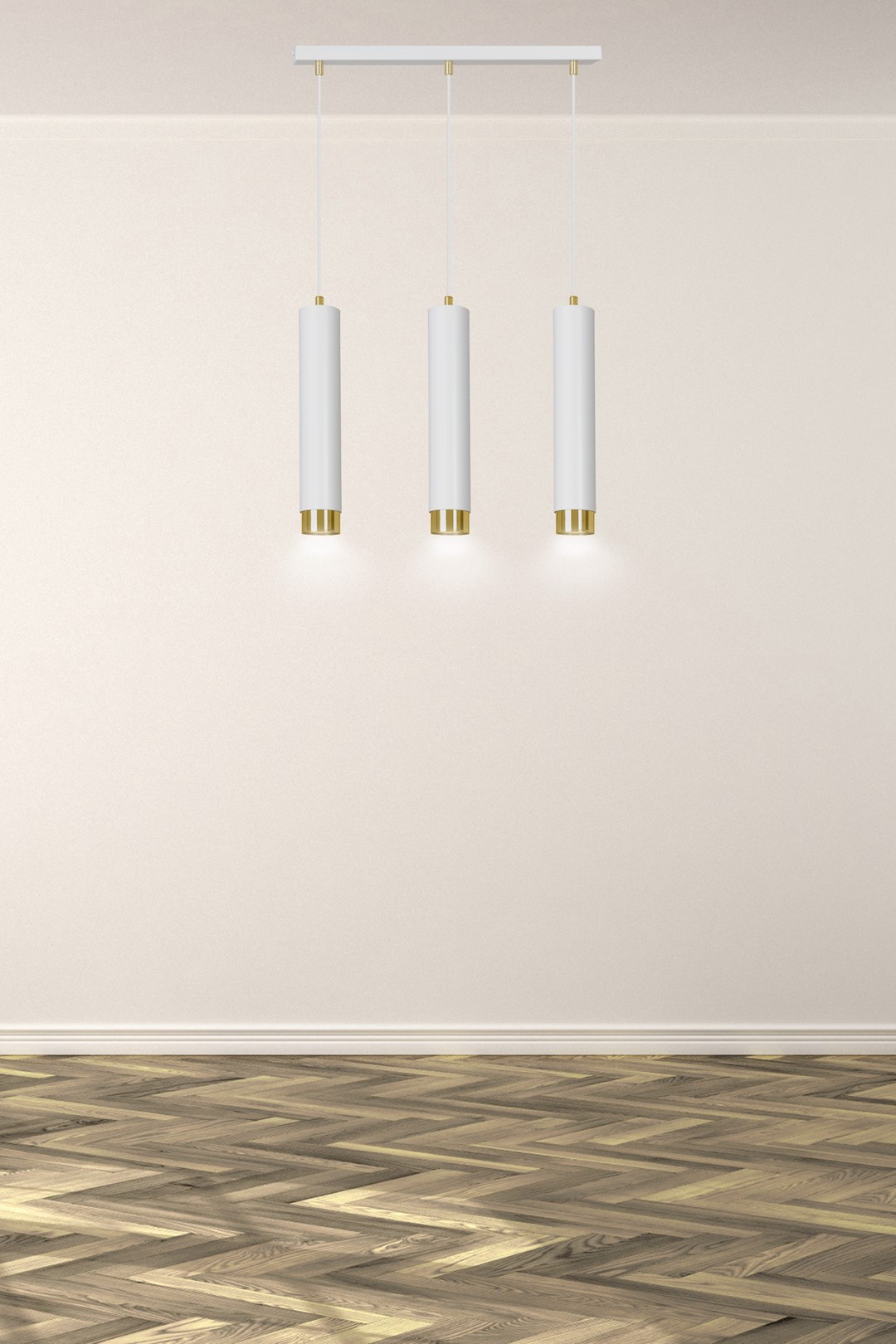 Emibig Visilica KIBO 230V 10W MAX LED GU10 Čelik Bijela/ Zlatna