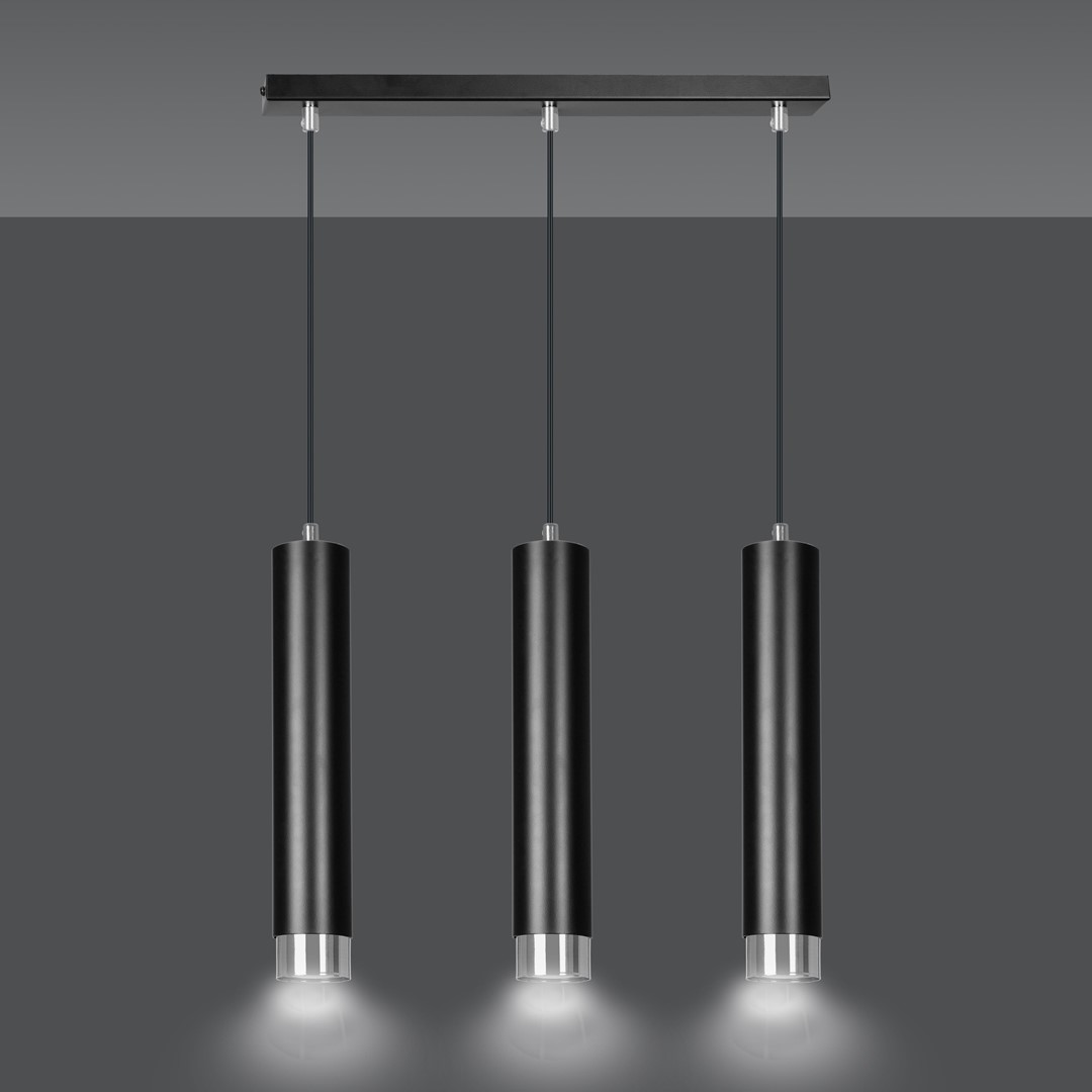 Emibig Visilica KIBO 230V 10W MAX LED GU10 Čelik Crna/ Srebrna