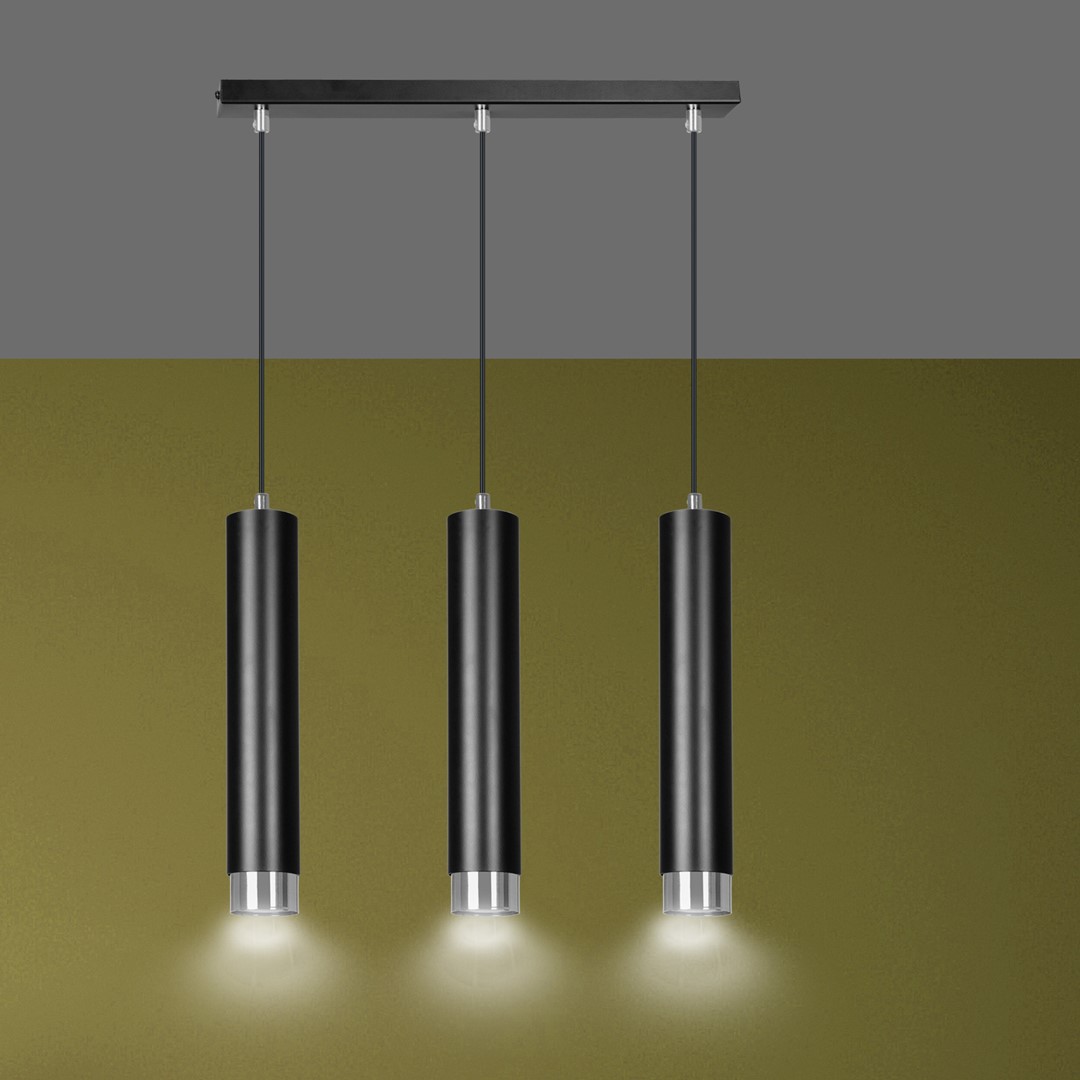 Emibig Visilica KIBO 230V 10W MAX LED GU10 Čelik Crna/ Srebrna