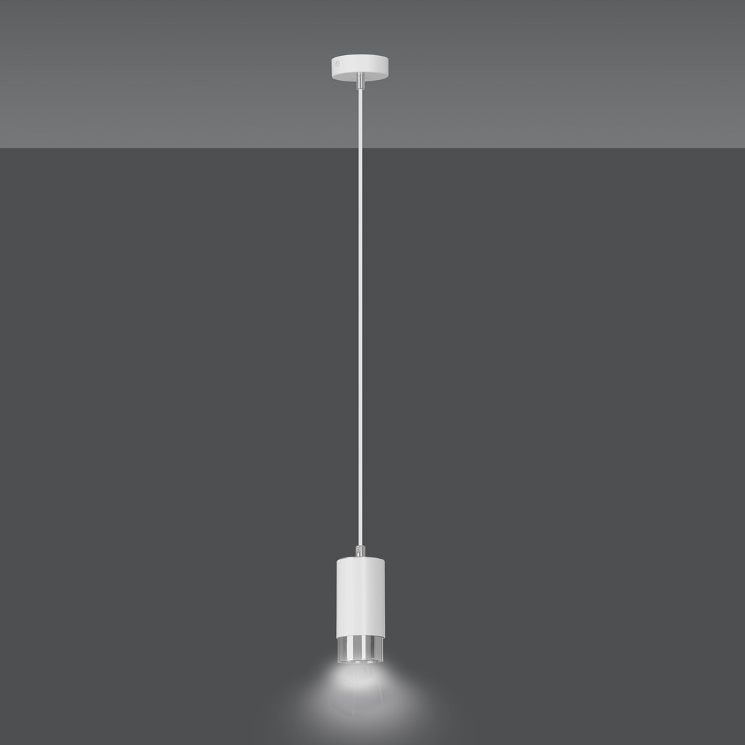 Emibig Visilica FUMIKO 230V 10W MAX LED GU10 Čelik Bijela/ Srebrna