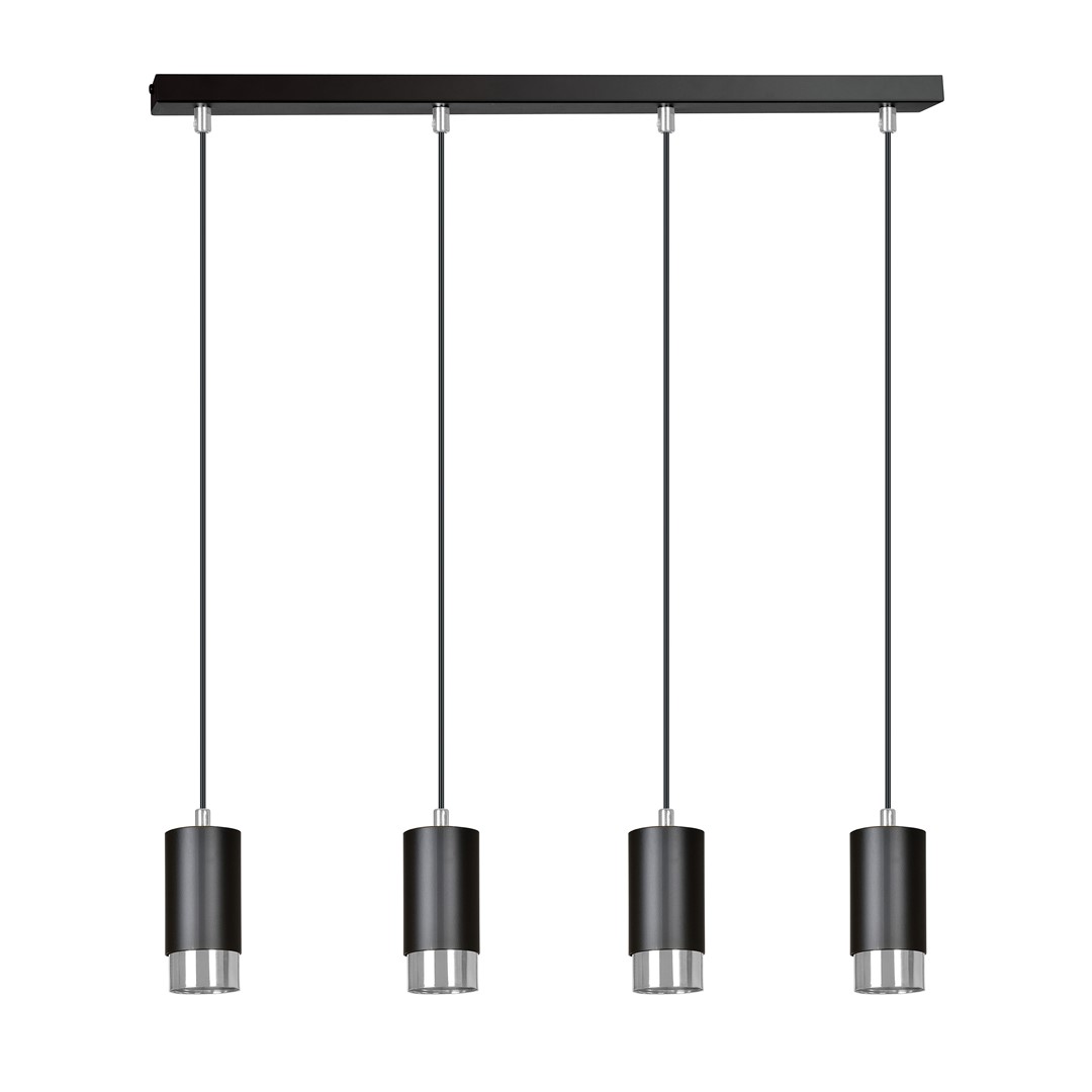 Emibig Visilica FUMIKO 230V 10W MAX LED GU10 Čelik Crna/ Srebrna