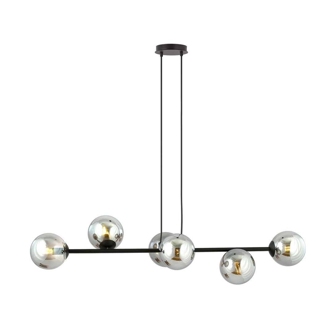 Emibig Visilica ROSSI 230V 10W MAX LED E14 Čelik/ Staklo Crna