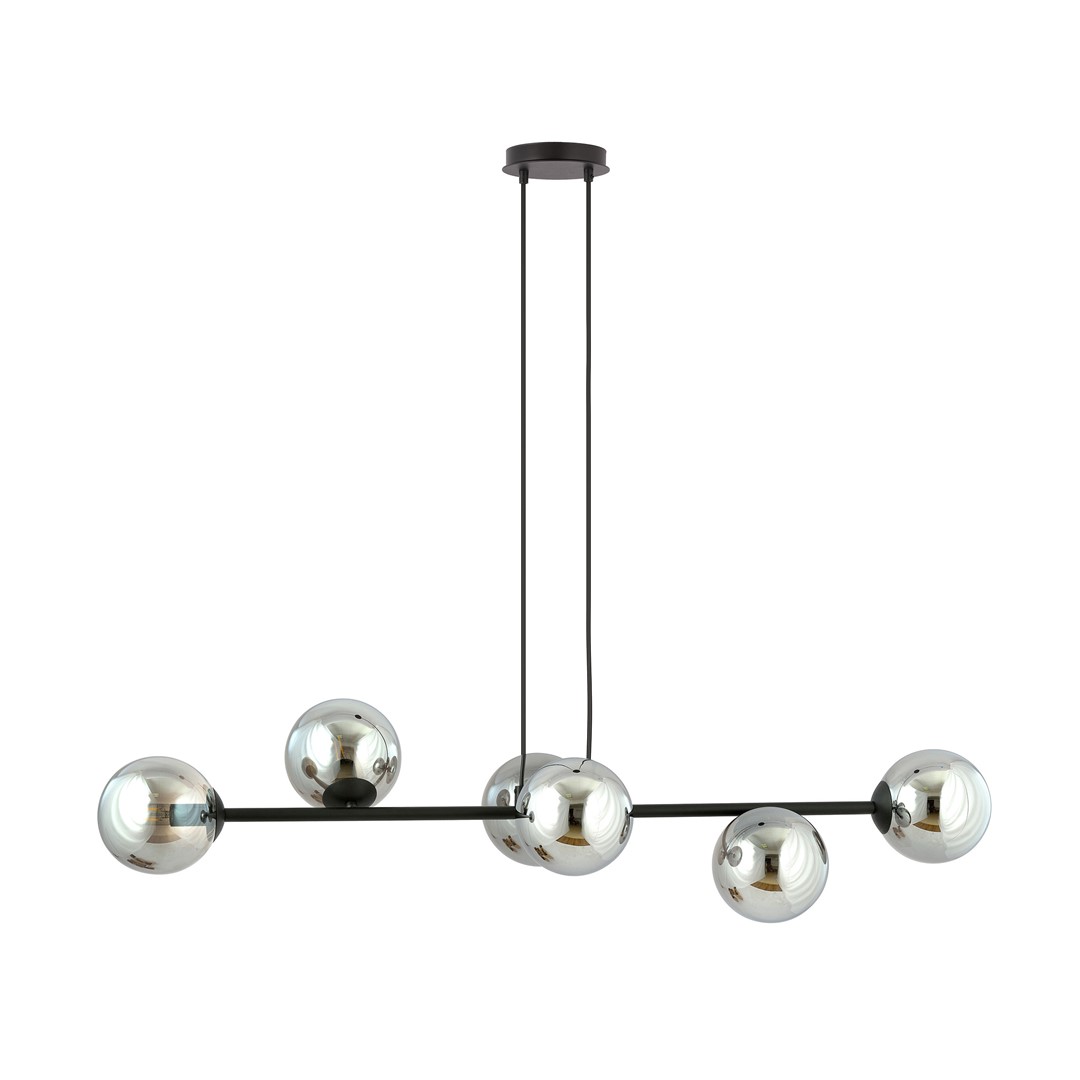 Emibig Visilica ROSSI 230V 10W MAX LED E14 Čelik/ Staklo Crna