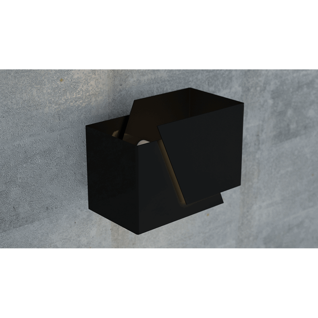 Emibig Zidna lampa FROST 230V 8W MAX LED G9 Čelik Crna