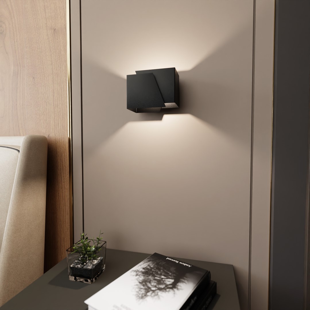 Emibig Zidna lampa FROST 230V 8W MAX LED G9 Čelik Crna