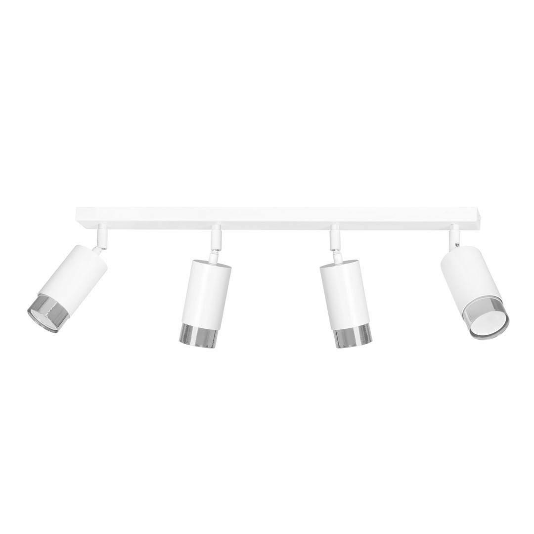 Emibig Stropna svjetiljka HIRO 230V 10W MAX LED GU10 Čelik Bijela/ Srebrna