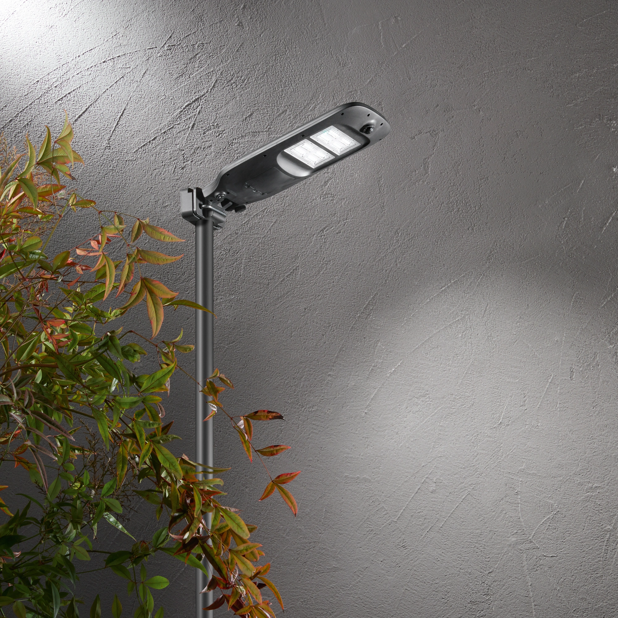 Intec Zidna solarna lampa sa senzorom LUXOR 1x6,5W 3000K PC Antracit