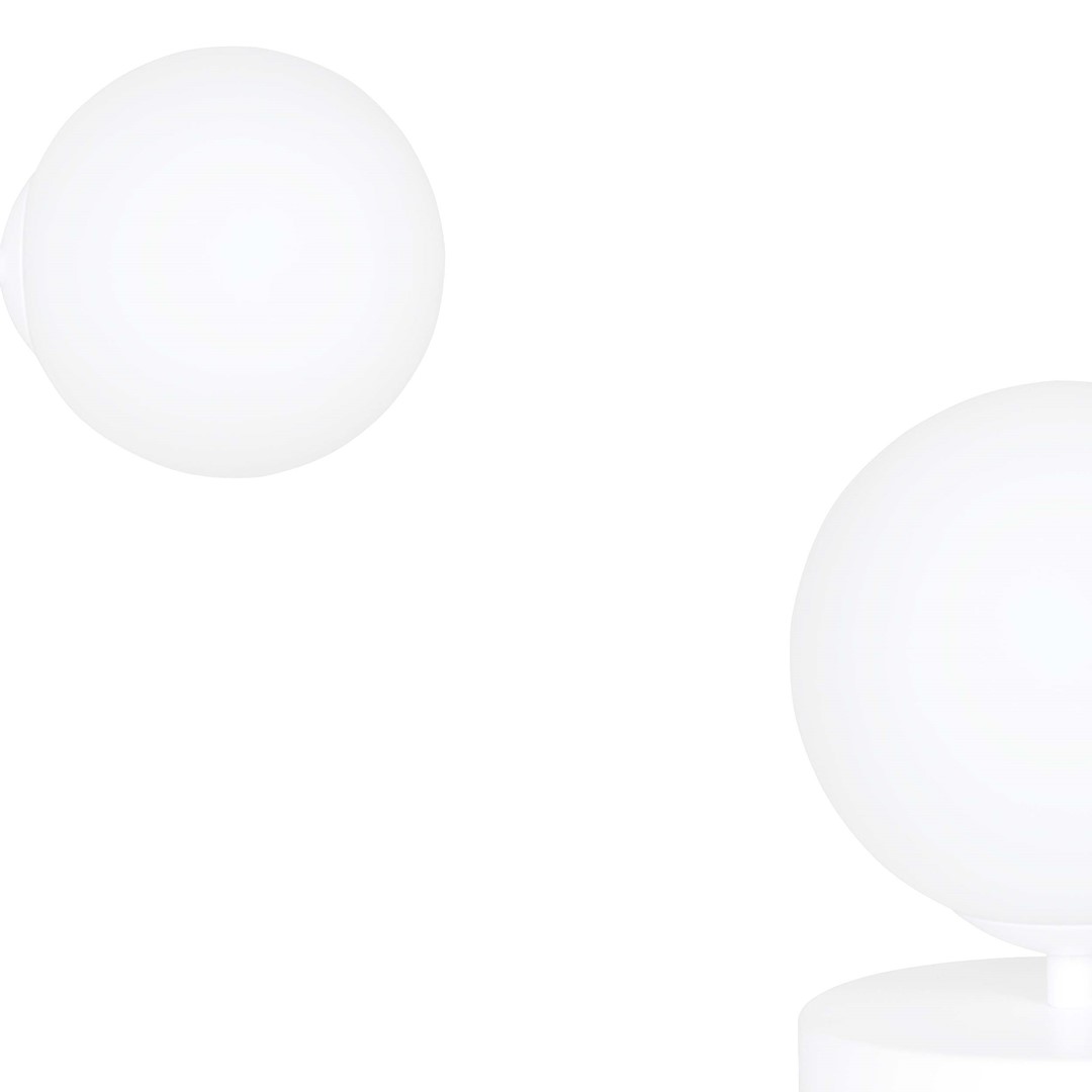 Emibig Zidna lampa HALLDOR 230V 10W MAX LED E14 Čelik/ Staklo Bijela