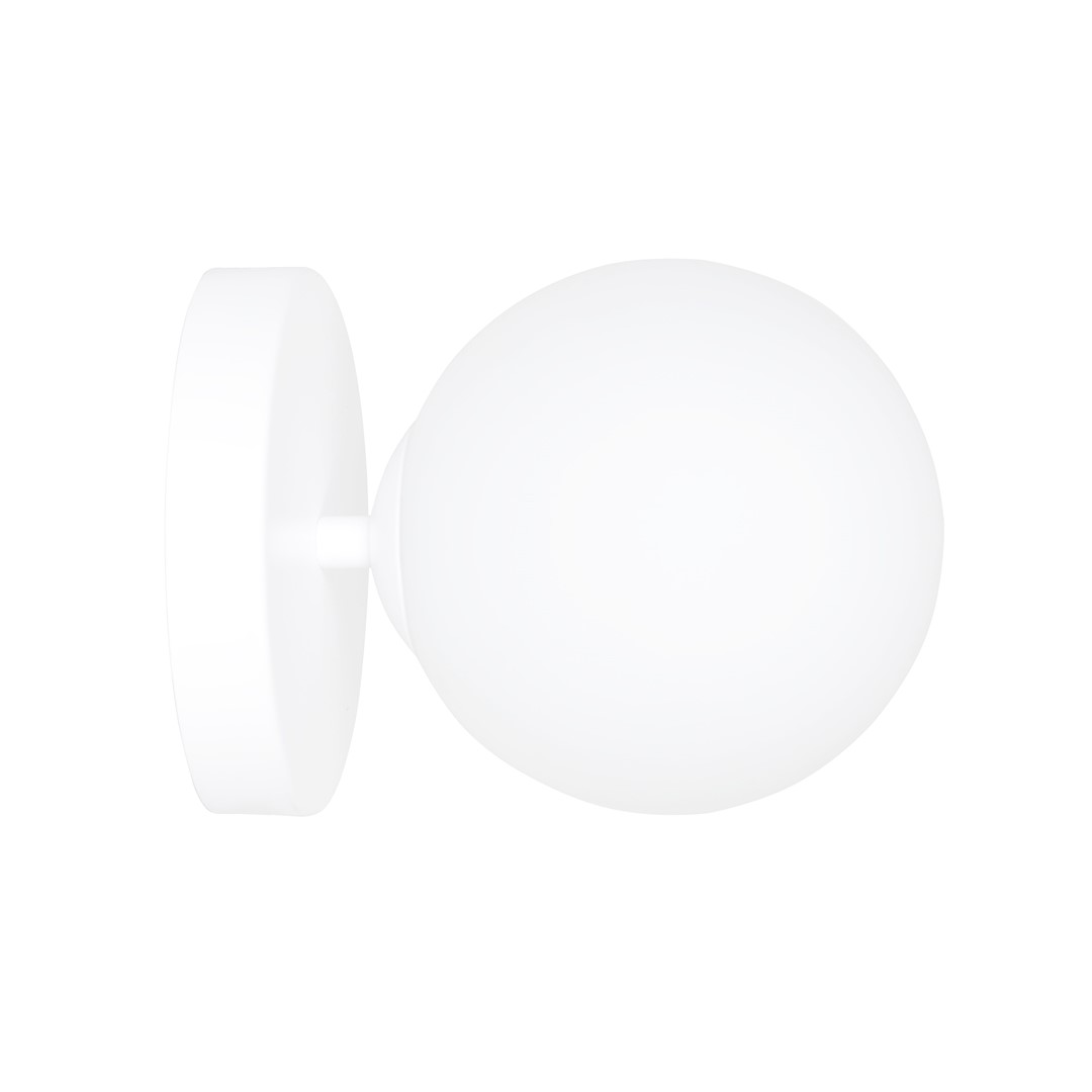 Emibig Zidna lampa KALF 230V 10W MAX LED E14 Čelik/ Staklo Bijela