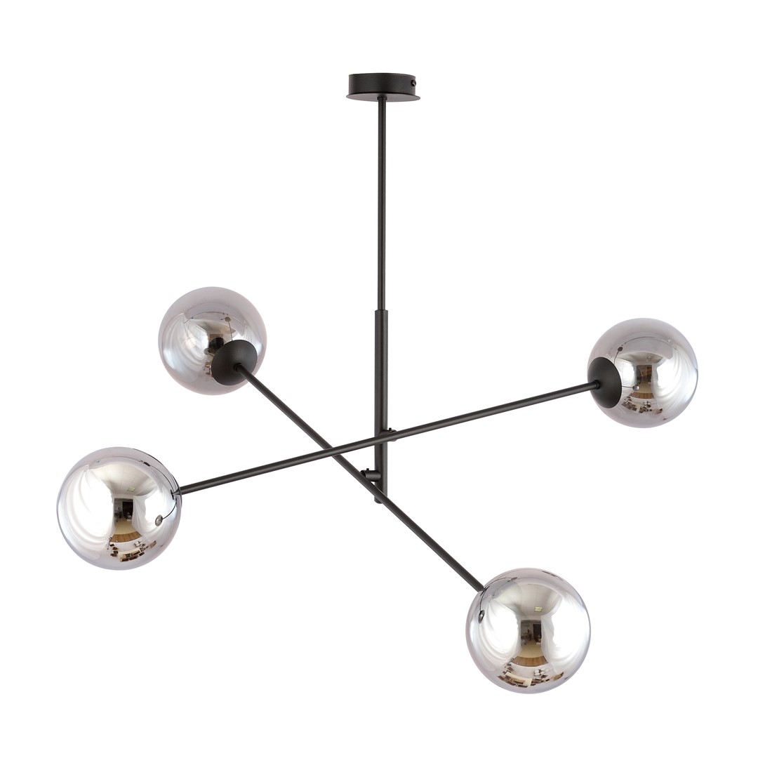 Emibig Visilica LINEAR 230V 10W MAX LED E14 Čelik/ Staklo Crna