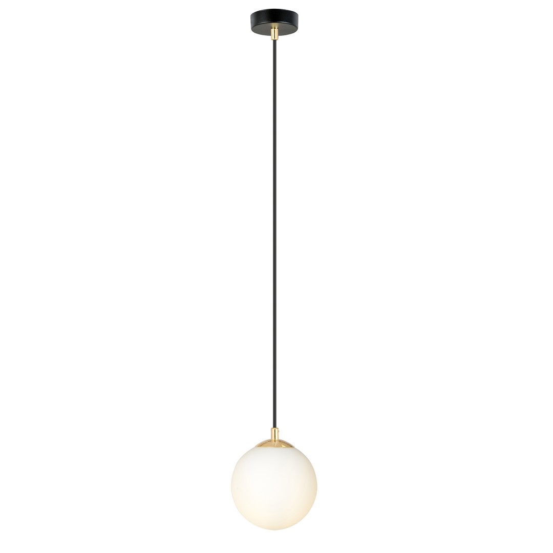 Emibig Visilica ROYAL 230V 10W MAX LED E14 Čelik/ Staklo Crna/ Zlatna