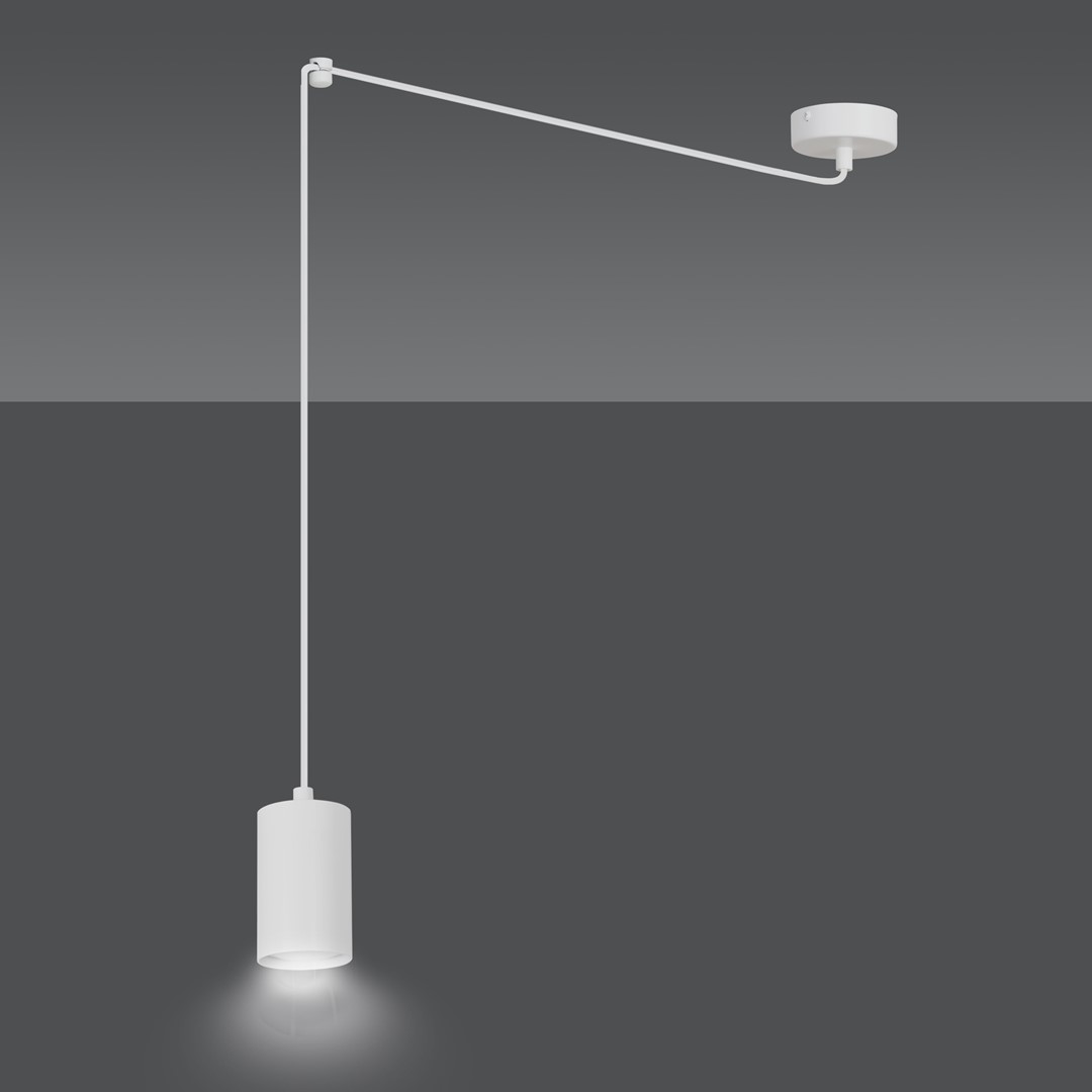 Emibig Visilica TRAKER 230V 10W MAX LED GU10 Čelik Bijela