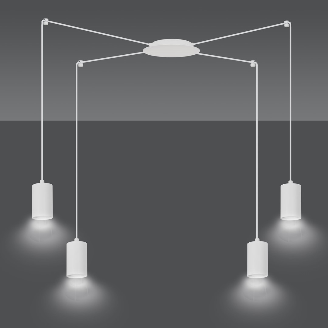Emibig Visilica TRAKER 230V 10W MAX LED GU10 Čelik Bijela