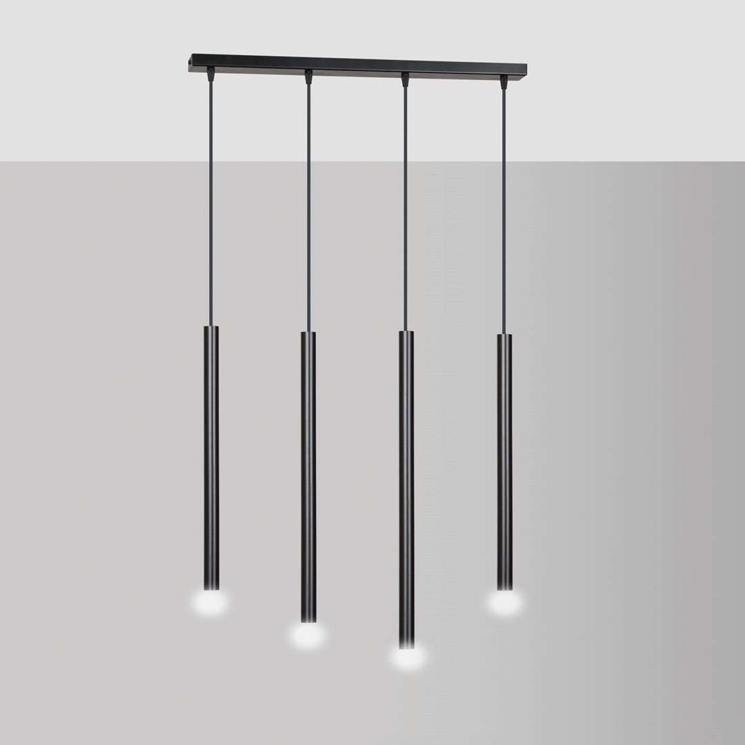 Emibig Visilica SELTER 230V 8W MAX LED G9 Čelik Crna