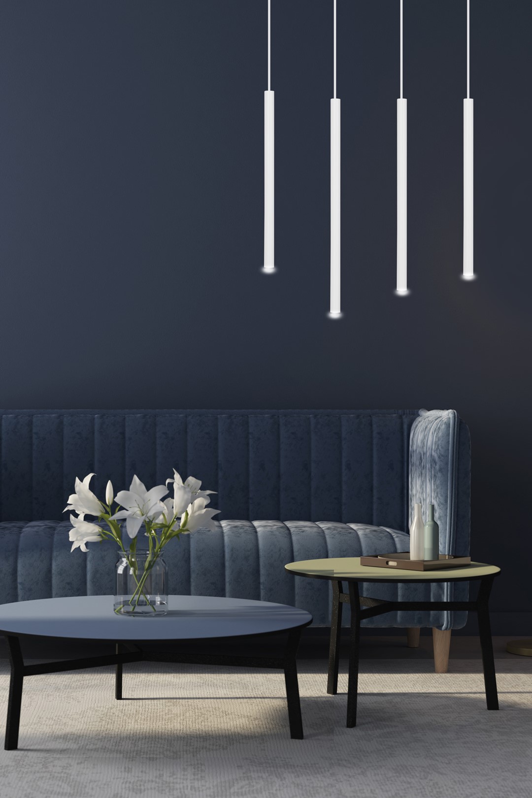 Emibig Visilica SELTER 230V 8W MAX LED G9 Čelik Bijela