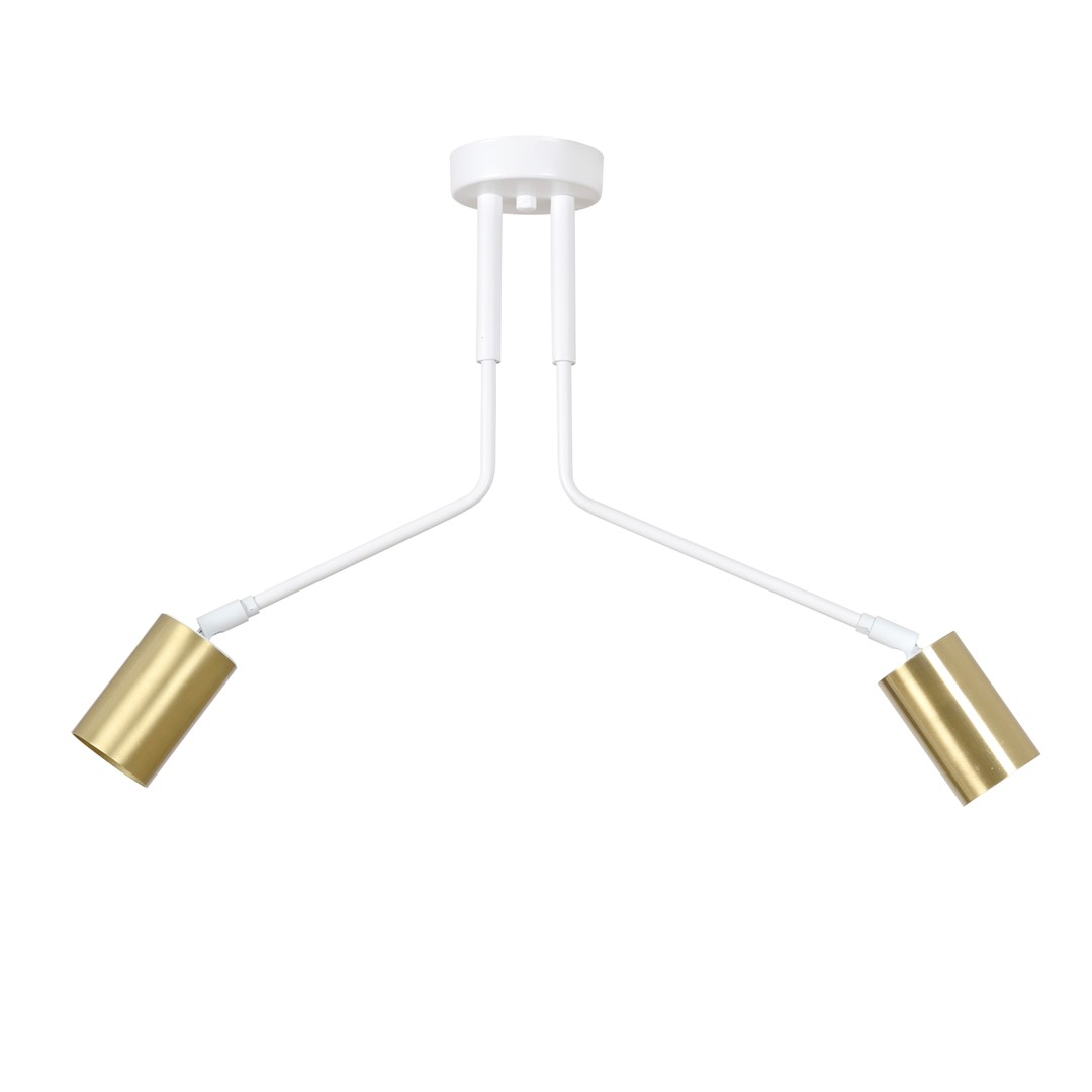 Emibig Stropna svjetiljka VERNO 230V 10W MAX LED GU10 Čelik Bijela