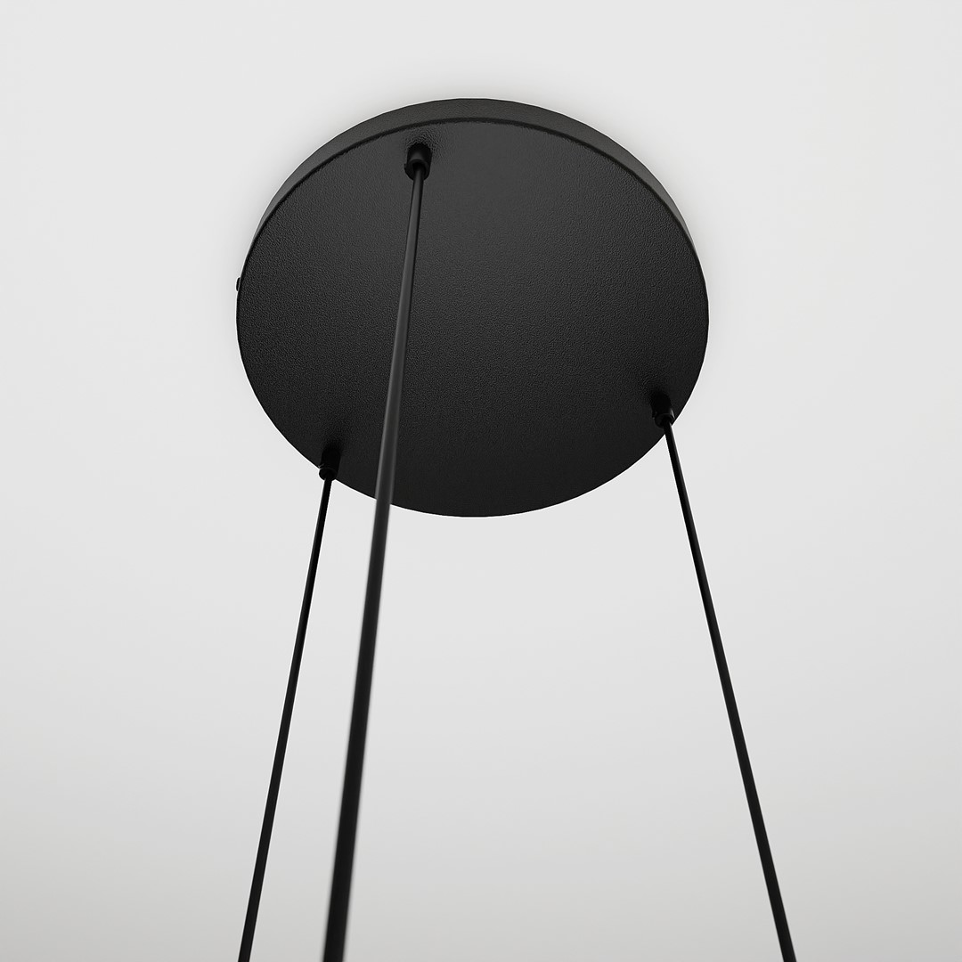 Emibig Visilica ISTAR 230V 10W MAX LED E27 Čelik/ Staklo Crna