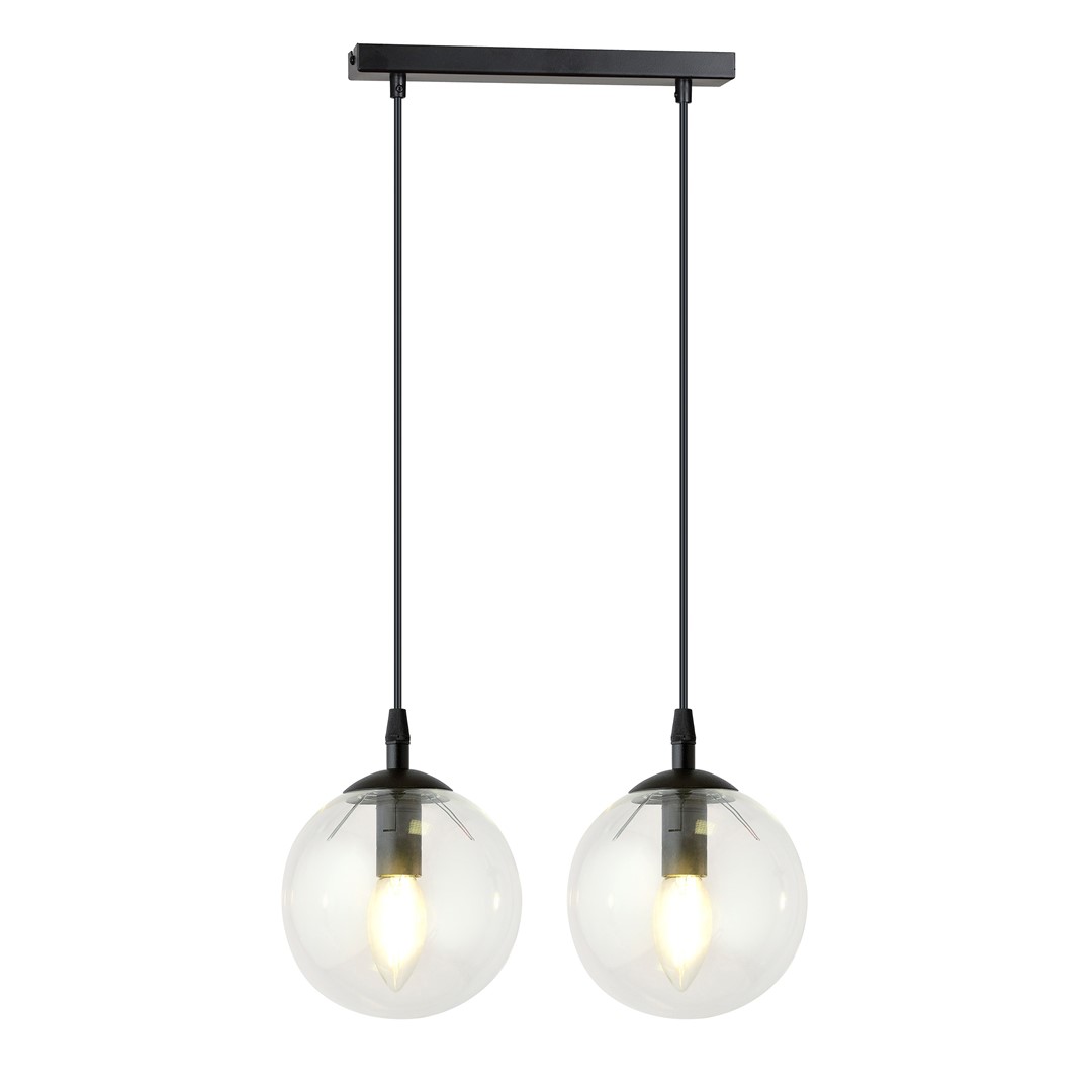 Emibig Visilica COSMO 230V 10W MAX LED E14 Čelik/ Staklo Crna