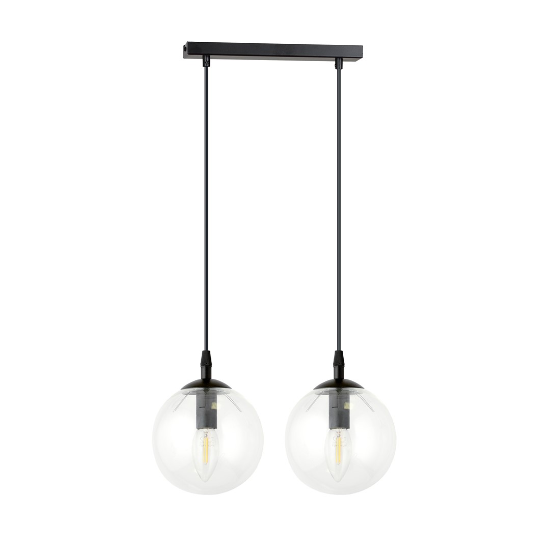 Emibig Visilica COSMO 230V 10W MAX LED E14 Čelik/ Staklo Crna