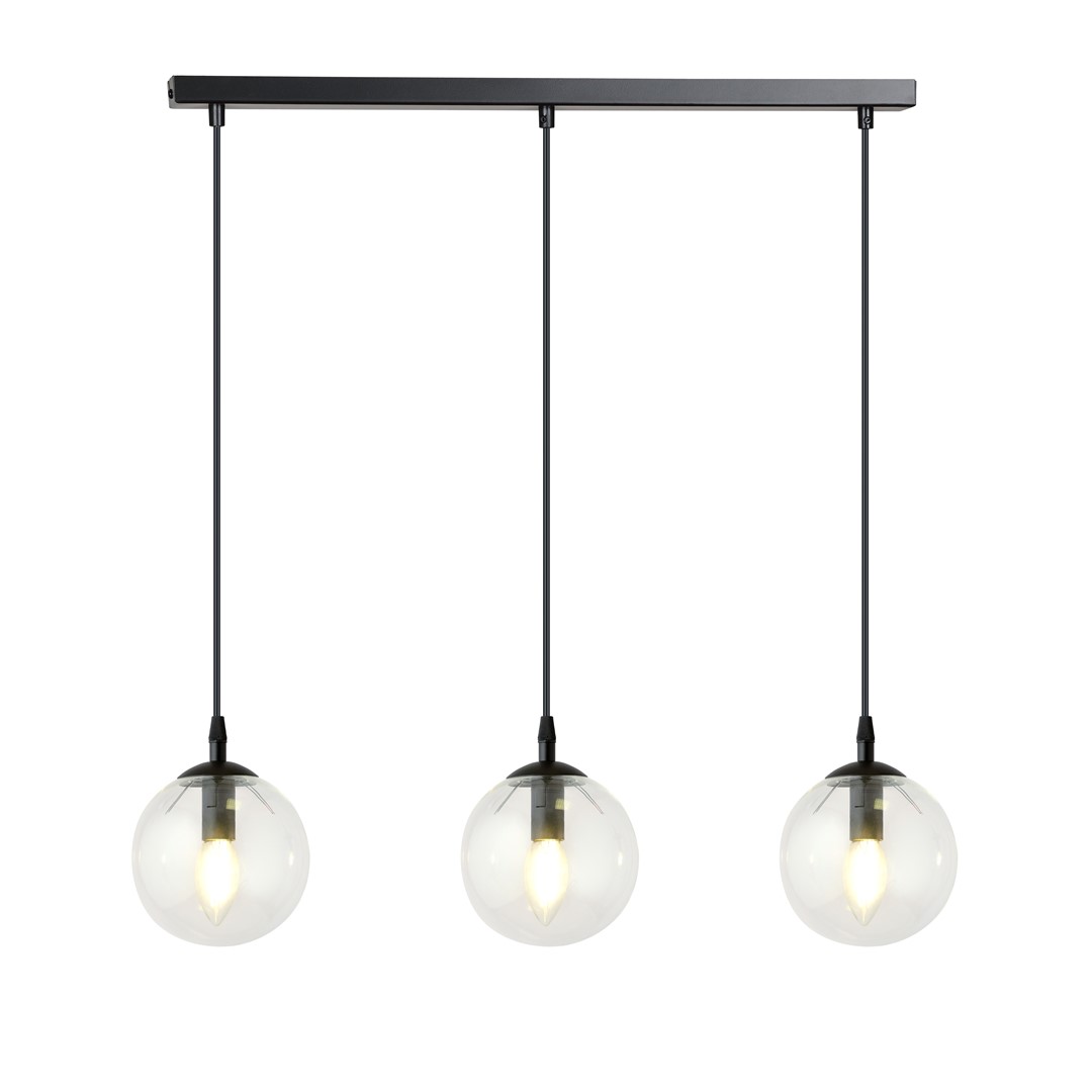 Emibig Visilica COSMO 230V 10W MAX LED E14 Čelik/ Staklo Crna