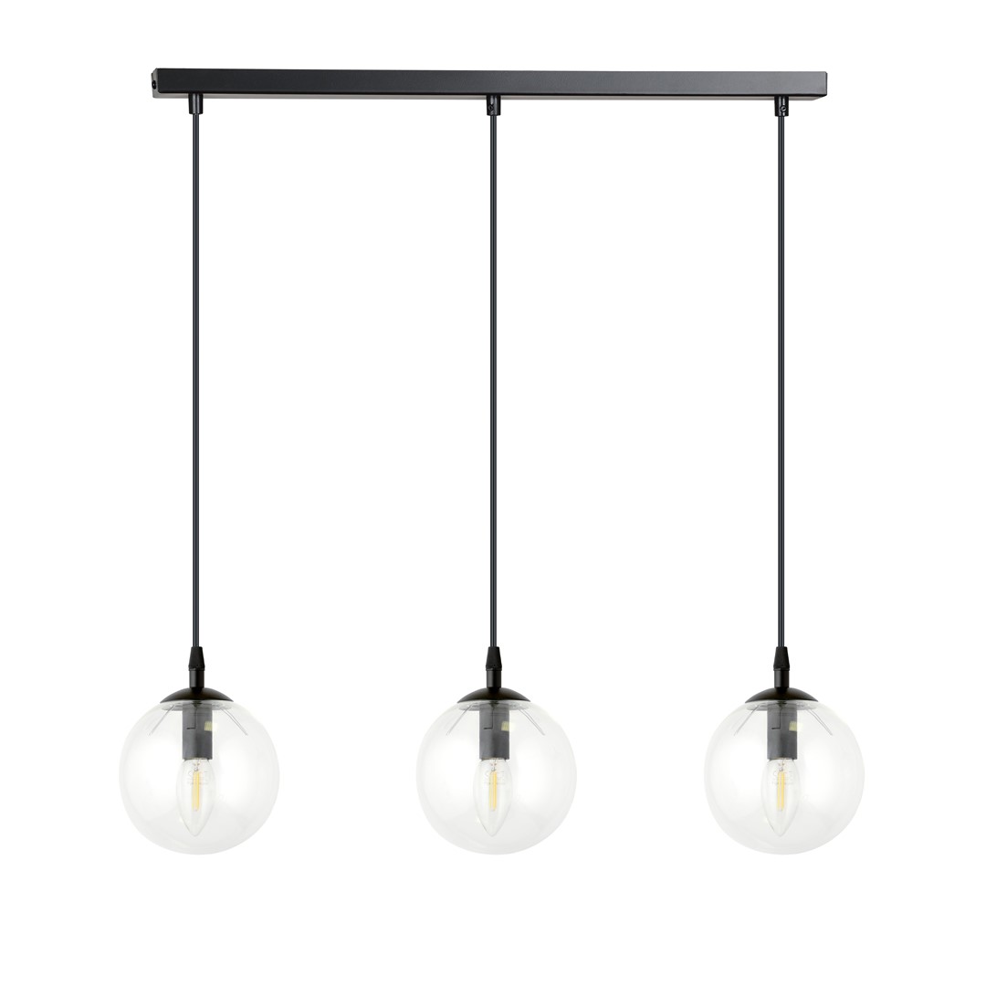 Emibig Visilica COSMO 230V 10W MAX LED E14 Čelik/ Staklo Crna