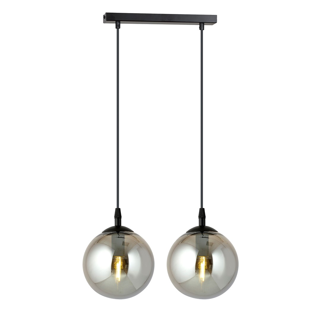 Emibig Visilica COSMO 230V 10W MAX LED E14 Čelik/ Staklo Crna