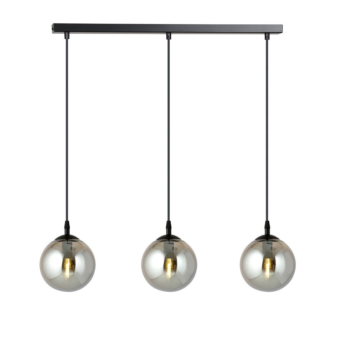 Emibig Visilica COSMO 230V 10W MAX LED E14 Čelik/ Staklo Crna