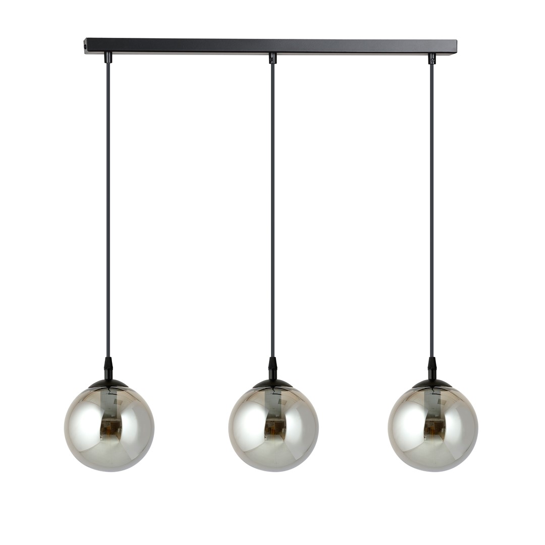 Emibig Visilica COSMO 230V 10W MAX LED E14 Čelik/ Staklo Crna