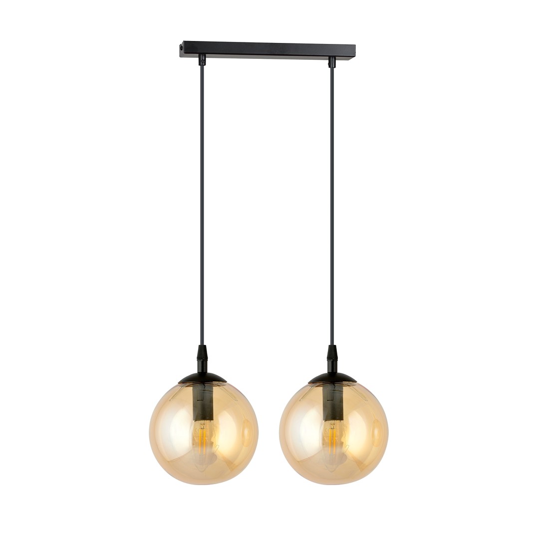 Emibig Visilica COSMO 230V 10W MAX LED E14 Čelik/ Staklo Crna