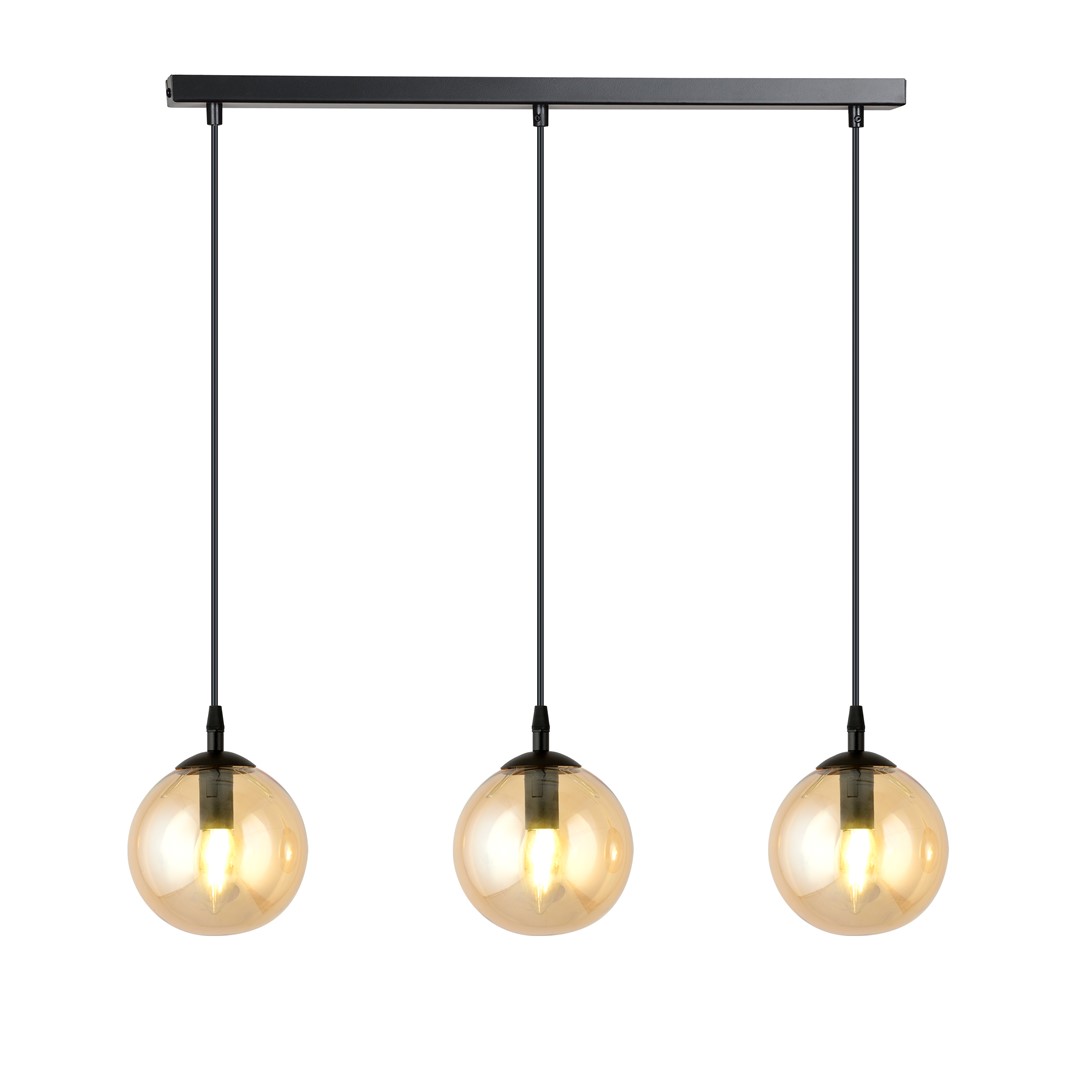 Emibig Visilica COSMO 230V 10W MAX LED E14 Čelik/ Staklo Crna