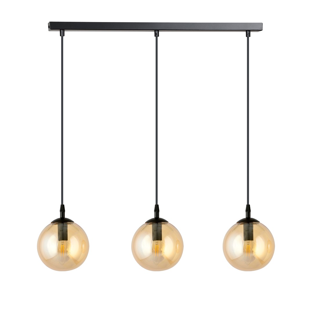 Emibig Visilica COSMO 230V 10W MAX LED E14 Čelik/ Staklo Crna