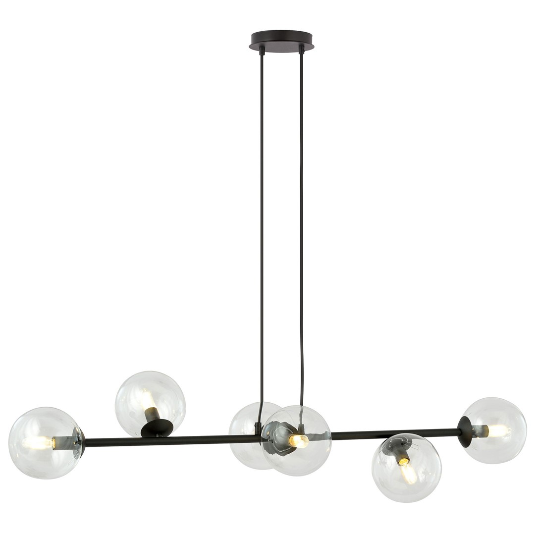 Emibig Visilica ROSSI 230V 10W MAX LED E14 Čelik/ Staklo Crna