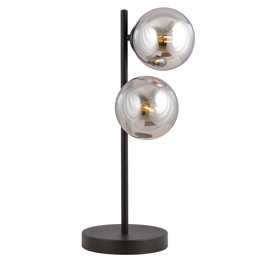 Emibig Stolna lampa ROSSI 230V 10W MAX LED E14 Čelik/ Staklo Crna
