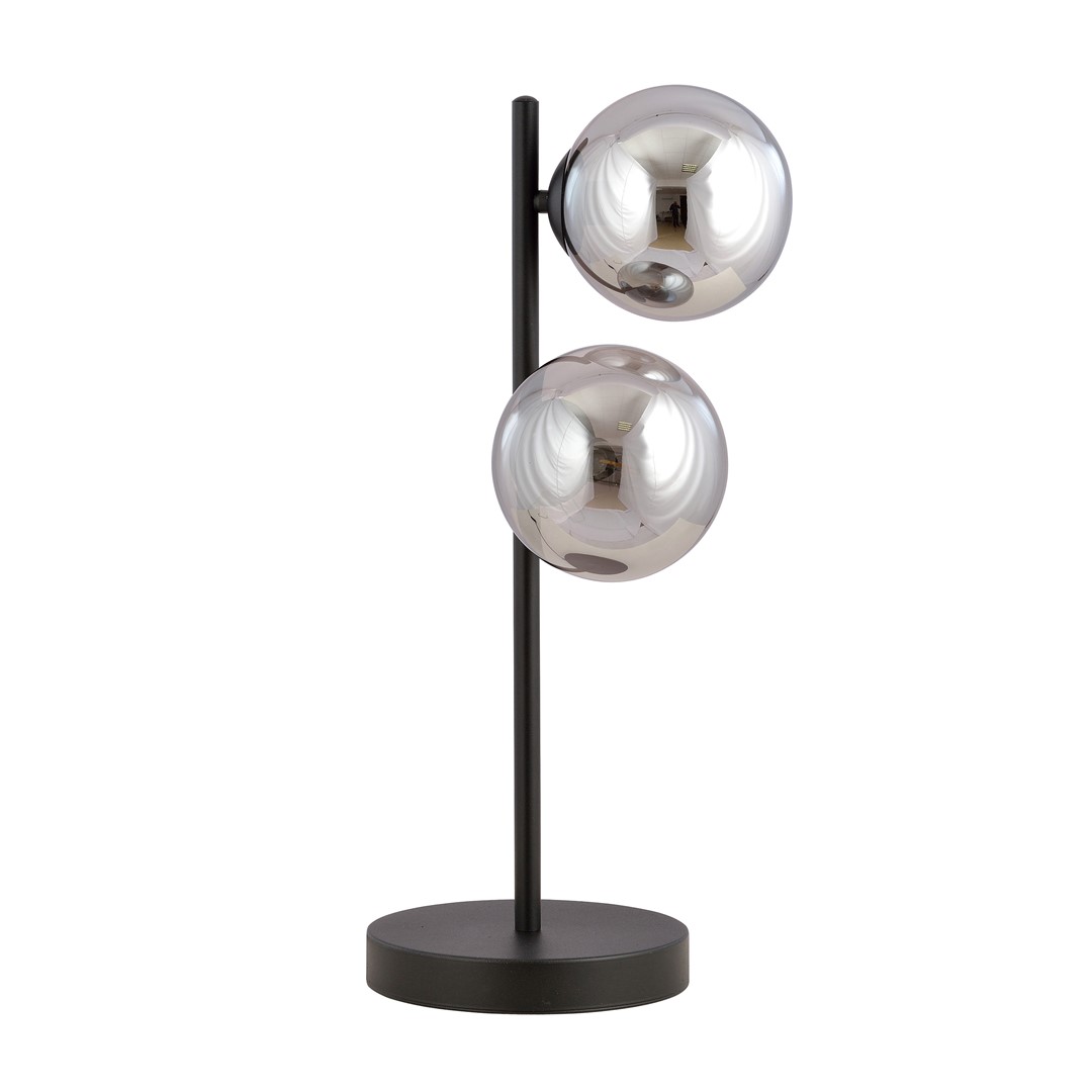 Emibig Stolna lampa ROSSI 230V 10W MAX LED E14 Čelik/ Staklo Crna