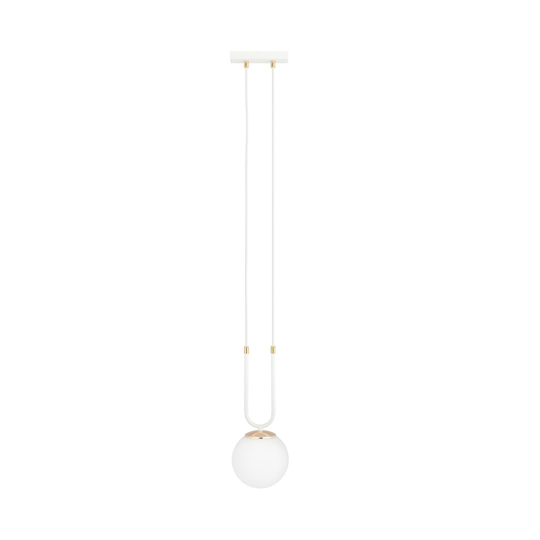 Emibig Visilica GLAM 230V 10W MAX LED E14 Čelik/ Staklo Bijela
