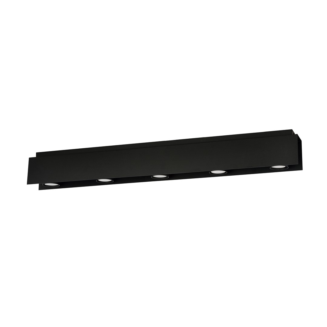 Emibig Stropna svjetiljka KENNO 230V 10W MAX LED GU10 Čelik Crna