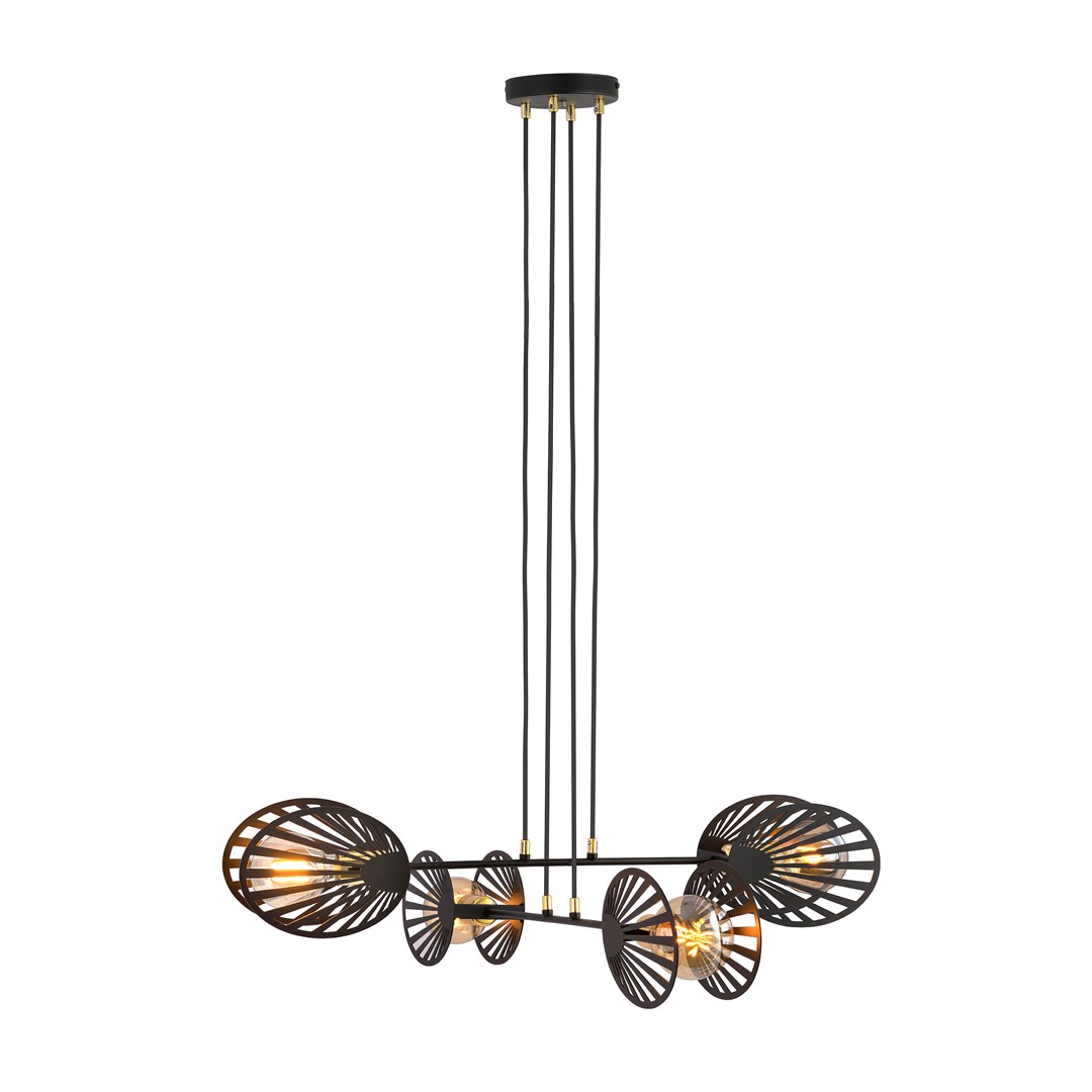 Emibig Visilica PLAYA 230V 15W MAX LED E27 Čelik Crna