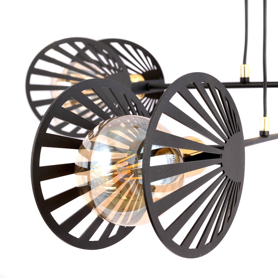Emibig Visilica PLAYA 230V 15W MAX LED E27 Čelik Crna